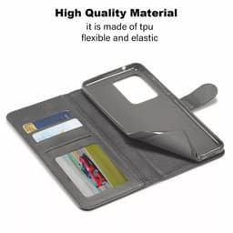 Samsung S9 - LC.IMEEKE Wallet case with 3 card slots & magnetic closure, gray – Bild 3