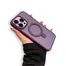 iPhone 16 - Custodia MagSafe Stand con protezione per fotocamera, viola, opaca