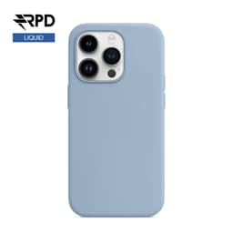 iPhone 13 - Silicone Case Blue fog (helles blau), Liquid (Magsafe-Version) – Bild 1