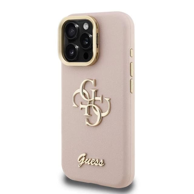 iPhone 16 Pro Max Guess - Camera Frame Case Pink GUHCP16XPCS4GSP