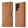 Samsung Galaxy S26 Ultra - LC.IMEEKE Etui portefeuille avec 3 emplacements pour cartes & fermeture magnétique, marron clair