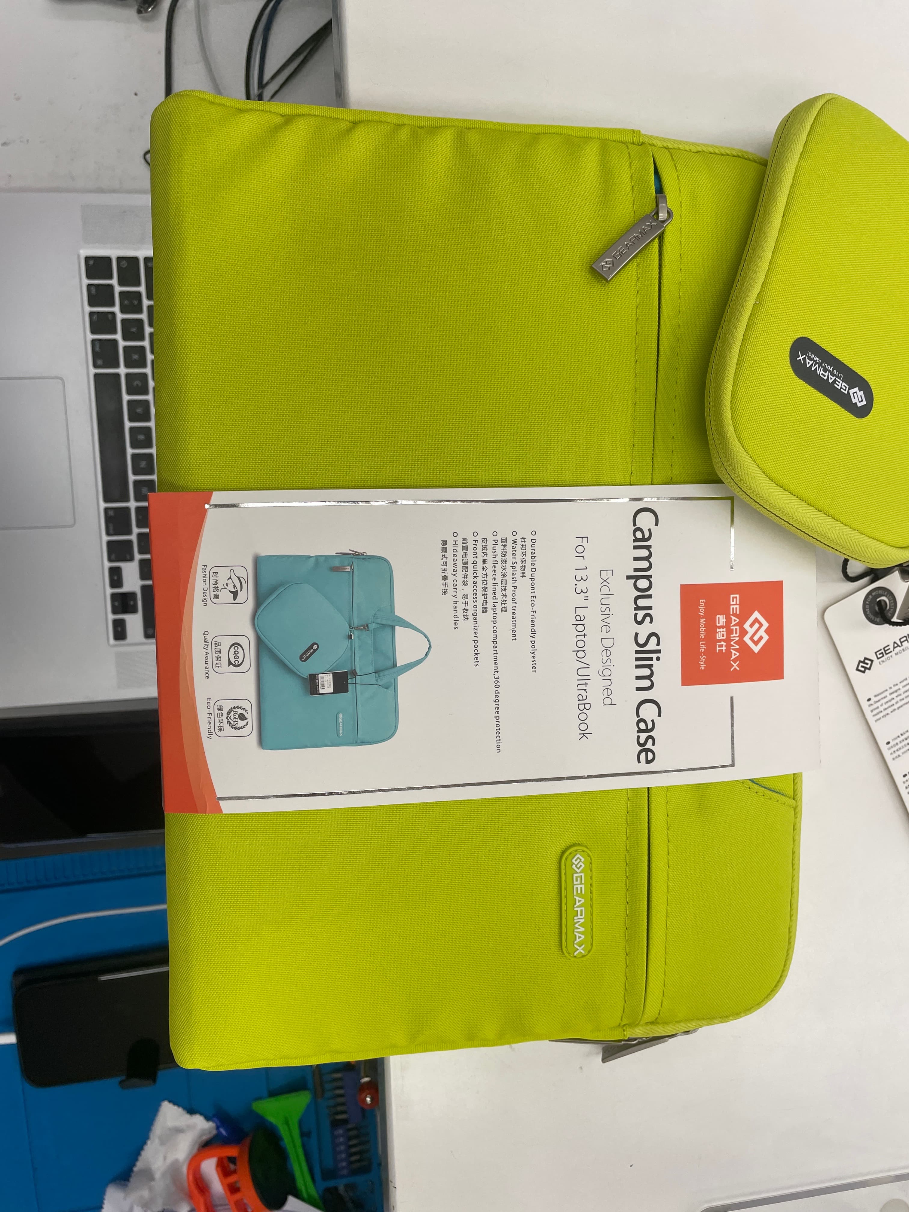 Gearmax - Campus Slim Case Ultrabook 13.3 inch neon green