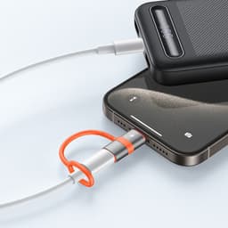 McDodo - Adaptateur Lightning vers USB-C avec languette en silicone, noir – Bild 6