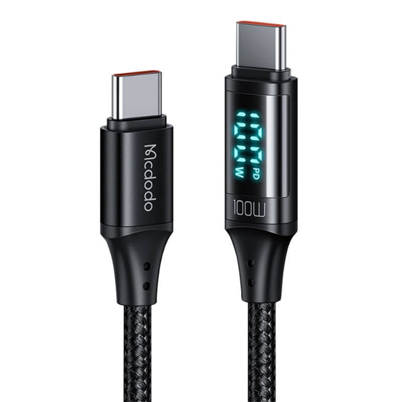 McDodo - 100W Type-C auf Type-C, Fast Charge Data Cable, 1.2m, Schwarz – 2