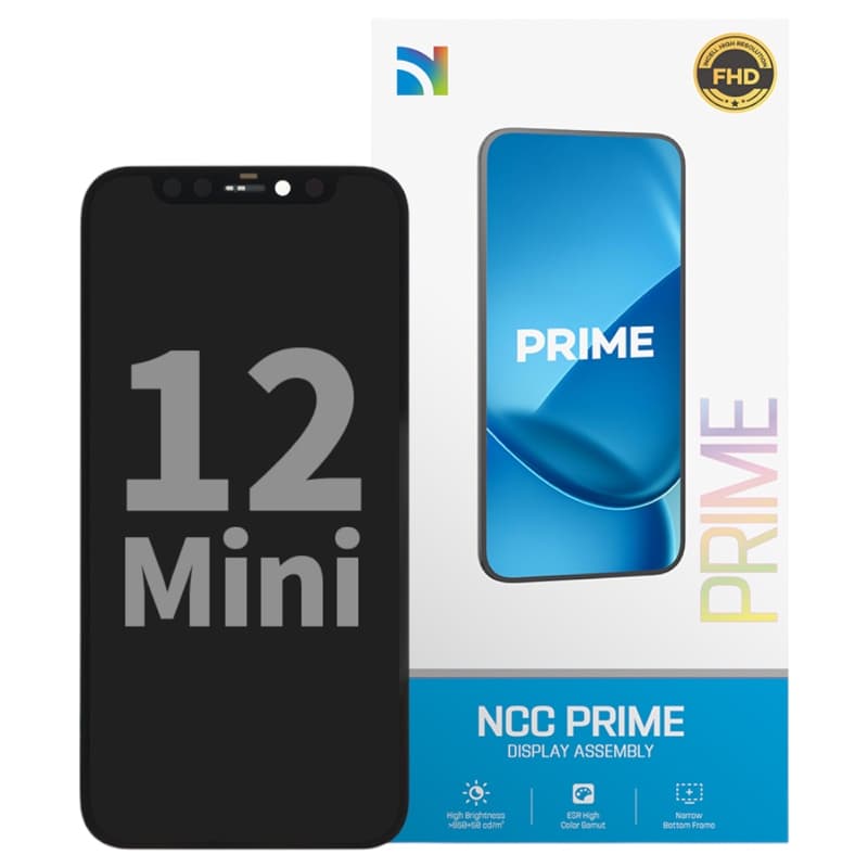 Apple iPhone 12 Mini Frontglas / LCD, NCC Incell (Prime)