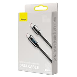 Baseus - Affichage - Câble de recharge rapide type-C vers type-C, 100W 1m, noir (CATSK-B01) – Bild 7