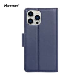 Apple iPhone 12 Pro Max - Hanman Mill Flip Case avec 3 emplacements pour cartes, bleu foncé – Bild 4