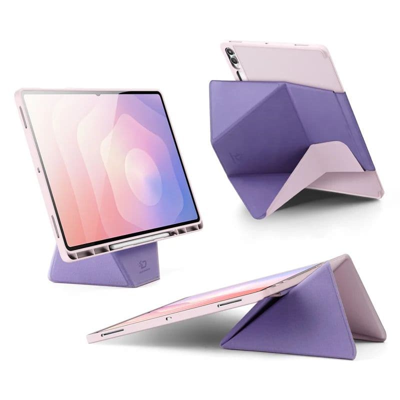 Samsung Galaxy Tab S11 Ultra - Dux Ducis Vers Series, étui à rabat relevable, rose – 3
