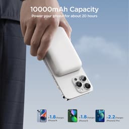 Joyroom - 20W Magnetische Wireless Powerbank, 10.000mAh, inkl. Type-C zu Type-C 60W Kabel (0,25m), Schwarz (JR-W020) – Bild 7