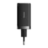 Baseus - GaN5 Pro - Schnellladegerät 2C+U, 65W EU, Schwarz (CCGP120201)