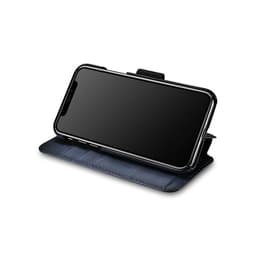 iPhone X/XS - iCarer Detachable PU Leather Wallet Case, dark blue – Bild 2