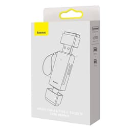 Baseus - Lite Serie - USB-A & Typ-C Kartenleser für SD/TF, Grau (WKQX060113) – Bild 5