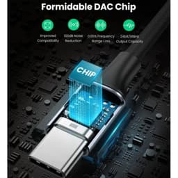 Ugreen – USB-C auf 3.5 mm DAC Kopfhöreradapter (AV161 / 80154), grau/schwarz – Bild 5