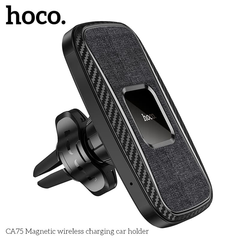Hoco CA75 Supporto magnetico di ricarica wireless per auto, nero – 4
