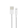 ROCK Z20 Cavo da USB-A a Lightning da 100 cm - Cavo di ricarica rapida e dati da 2,4 A, bianco, tessuto