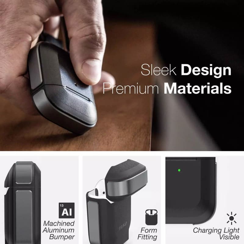 Raptic - Airpods 1st Gen/2nd Gen Defense Trek Outdoor Case, Black – 3