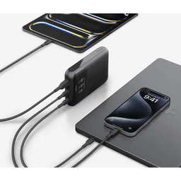 Belkin - BoostCharge Pro Powerbank with 2x USB-C and USB-A 65W Port + USB-C to USB-C Cable, Black – Bild 4