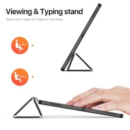 Samsung Galaxy Tab S11 Ultra - Serie Dux Ducis Domo, custodia flip stand-up, nero – Bild 4