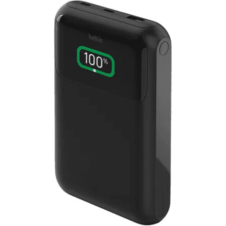 Belkin - BoostCharge Pro Powerbank con 2 porte USB-C e USB-A da 65W + cavo da USB-C a USB-C, nero – 3