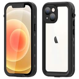 iPhone 13 Mini - Custodia impermeabile per esterni Redpepper IP68 serie Dot+, nera – Bild 1