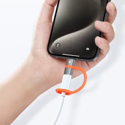 McDodo - Adaptateur Lightning vers USB-C avec languette en silicone, noir – Bild 5