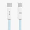 ROCK Rainbow Series C TO C 100W Fast Charging Data Cable 1.2M blue