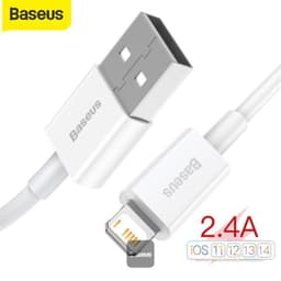 Baseus Superior Series - Câble de recharge rapide USB-A vers LIghtning, 2.4A 2m, Blanc (CALYS-C02) – Bild 2