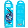 Hoco U110 1.2M robustes USB-C zu USB-A Kabel aus Nylon, blau, langlebig und resistent