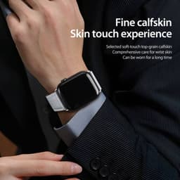 Apple Watch - cinturino in vera pelle DUX Gadget Series (42MM-49MM) versione YA, grigio – Bild 6