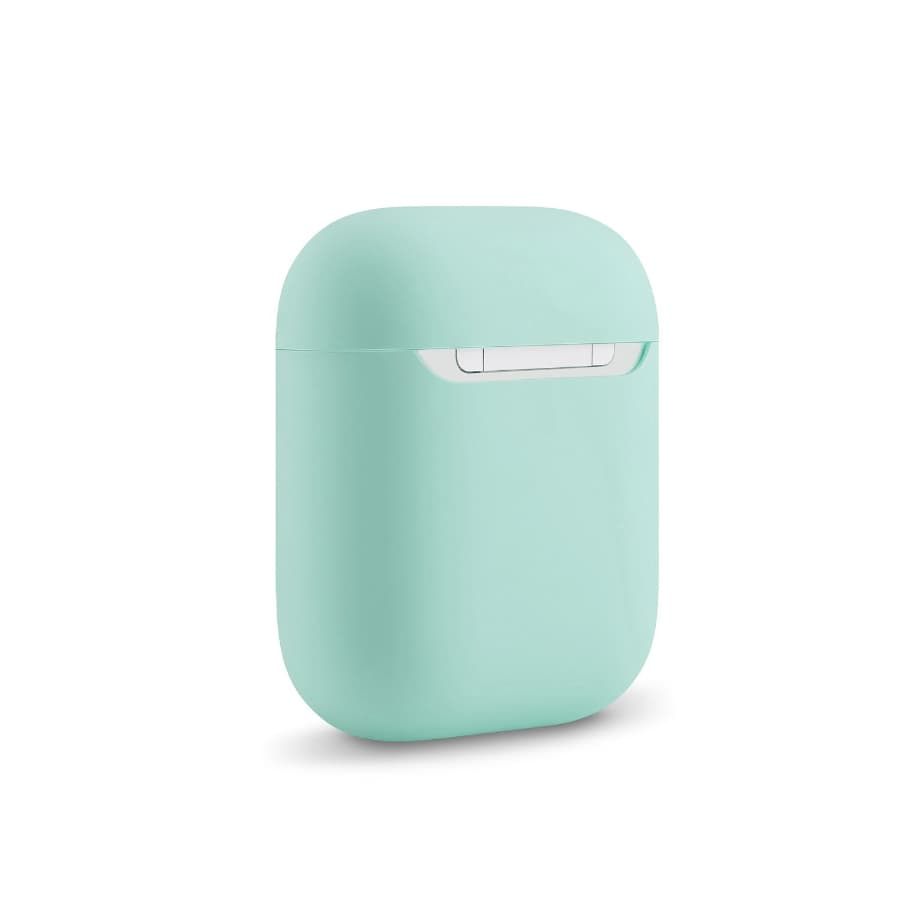 Airpods 1+2° generazione - Custodia da appendere in silicone verde menta – 4