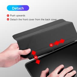 iPad Pro 11 (2024/2025) - Dux Ducis Magi Series, étui à rabat relevable, noir – Bild 6