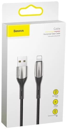 Baseus - Baseus Horizontal Data Cable with Downy Lamplight 2M noir – Bild 2