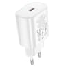 Hoco PD25W Charger (N22) - Hoco Ladestecker, Schnellladegerät aus Kunststoff, weiss