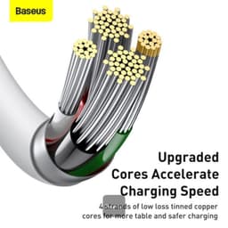 Baseus Superior Series - Câble de recharge rapide USB-A vers LIghtning, 2.4A 2m, Blanc (CALYS-C02) – Bild 6