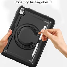 iPad Pro 13" (M4, 2024) - Custodia robusta RPD HEX-G FE con maniglia, supporto e portamatite, nero – Bild 9