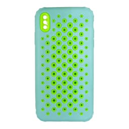 iPhone XS Max - Perforated Bumper Schutzcase, Türkis – Bild 1