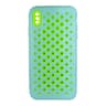iPhone XS Max - Perforated Bumper Schutzcase, Türkis