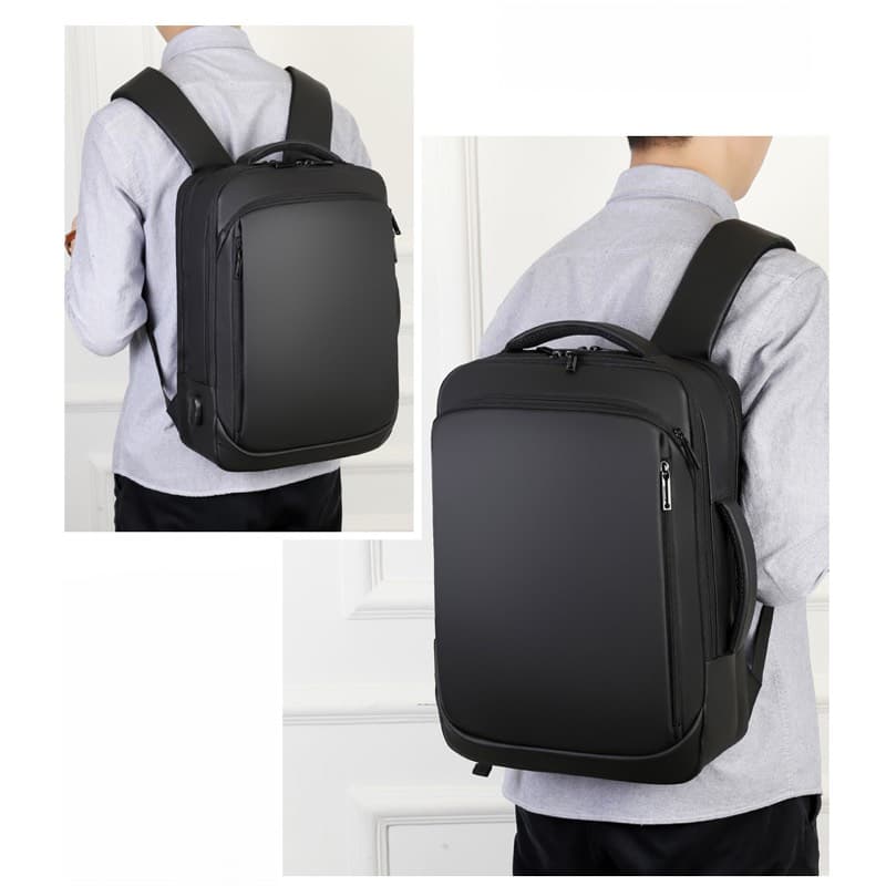 Okade - S58 Business backpack with USB port - For laptops up to 15.6" - Black – 3