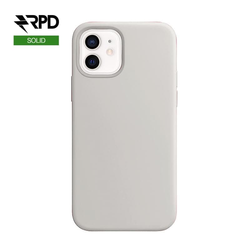 iPhone 12 / 12 Pro - Silicone Case weiss, solid