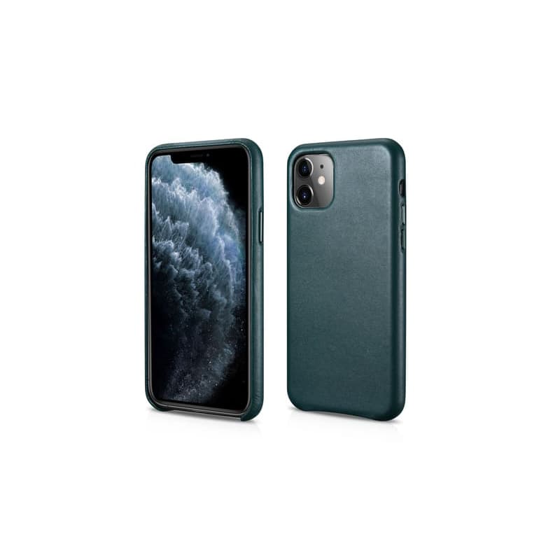 iPhone 11 Pro Max - iCarer Genuine Leather Olive Green Backcase (RIX1120-GN) – 2