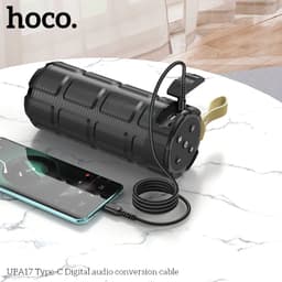 Hoco UPA17 Type-C auf AUX Digital audio conversion cable, 1m, schwarz – Bild 7