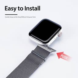 Apple Watch - sangle DUX version milanaise - 38mm/40mm/41mm/42mm(10.Gen), Gris – Bild 5