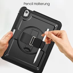iPad Air 13" (2024/2025) - Custodia robusta RPD HEX-S FE con maniglia e supporto, nero – Bild 9