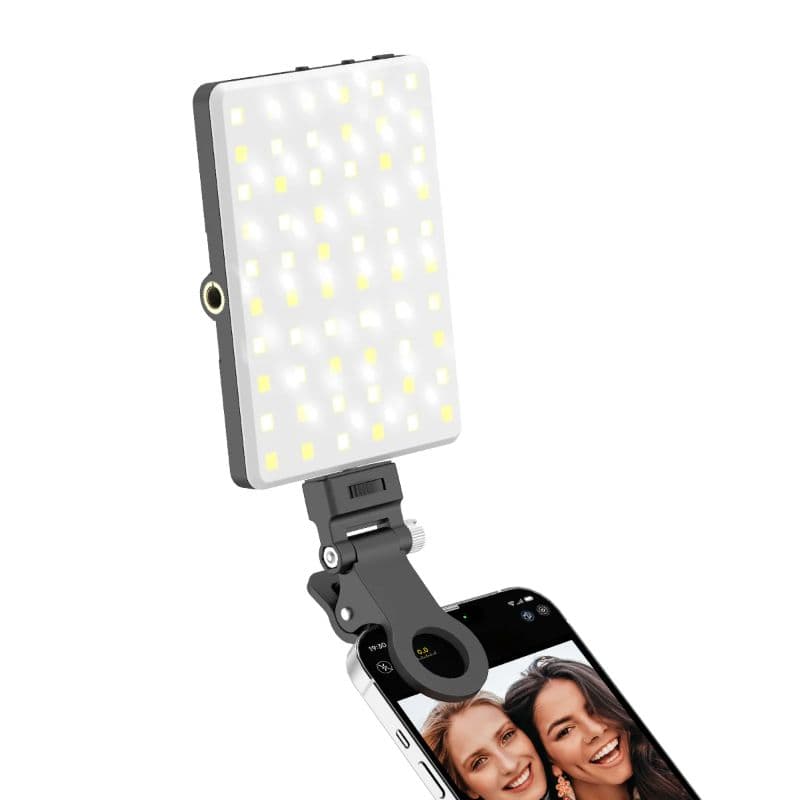 Rixus - Luce selfie portatile per telefono (RXLG50) - Nero