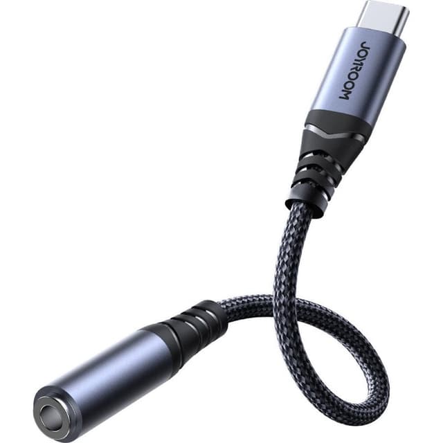 Joyroom - SY-C01 Audio-Transfer Serie Adapter (Type-C zu 3,5mm), Schwarz