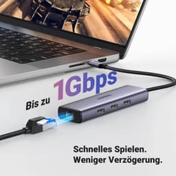Ugreen – USB-C Hub 6-in-1 mit HDMI, LAN & PD (CM512 / 15598), grau/schwarz – Bild 5