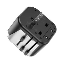 HOCO AC5 Travel Companion - Adattatore da viaggio universale con 2× USB e 1× presa, nero/grigio – Bild 5