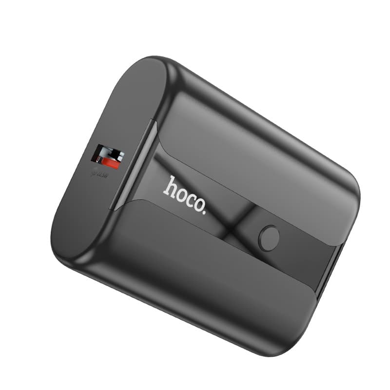 Hoco - Q3 Pro Powerbank 10000mAh, 22.5W+PD20W, nero, compatibile con smartphone e tablet, nero