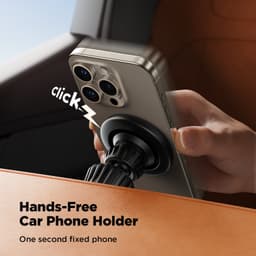 Joyroom - Magnetic car cell phone holder for air vents, black (JR-ZS406) – Bild 6