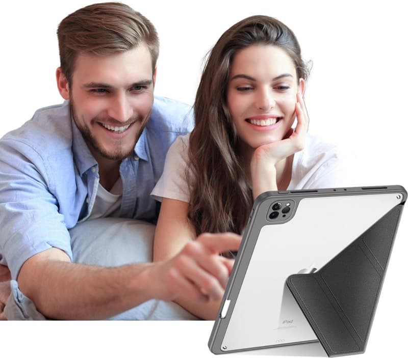 iPad Pro 11 (2024/2025) - Serie Dux Ducis Magi, custodia flip stand-up, nera – 4